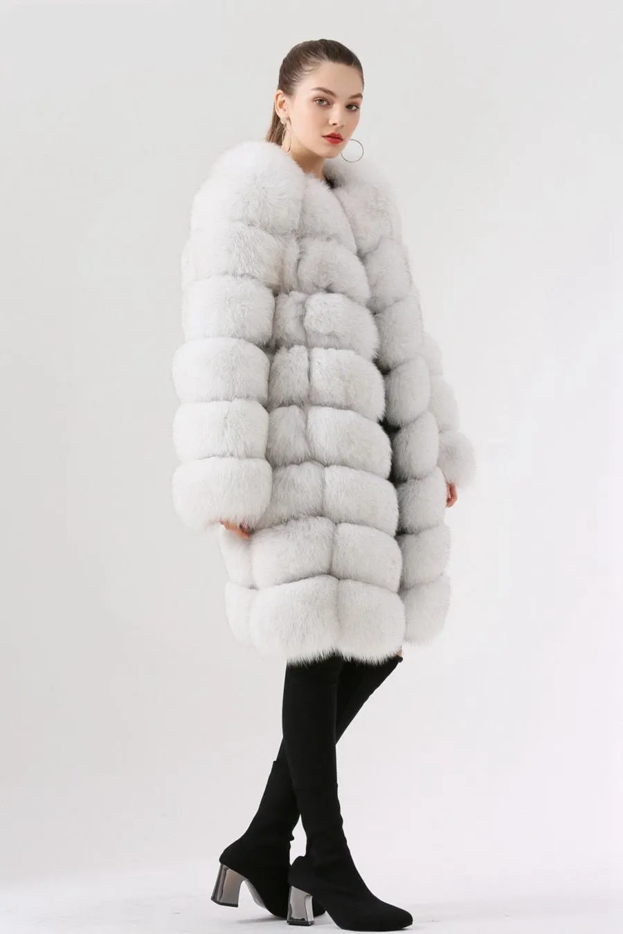 !!! Auf Anfrage noch lieferbar !!! Pelzmantel "Vogue“ Snow