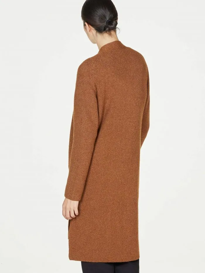Angie Longline Cardigan Toffee