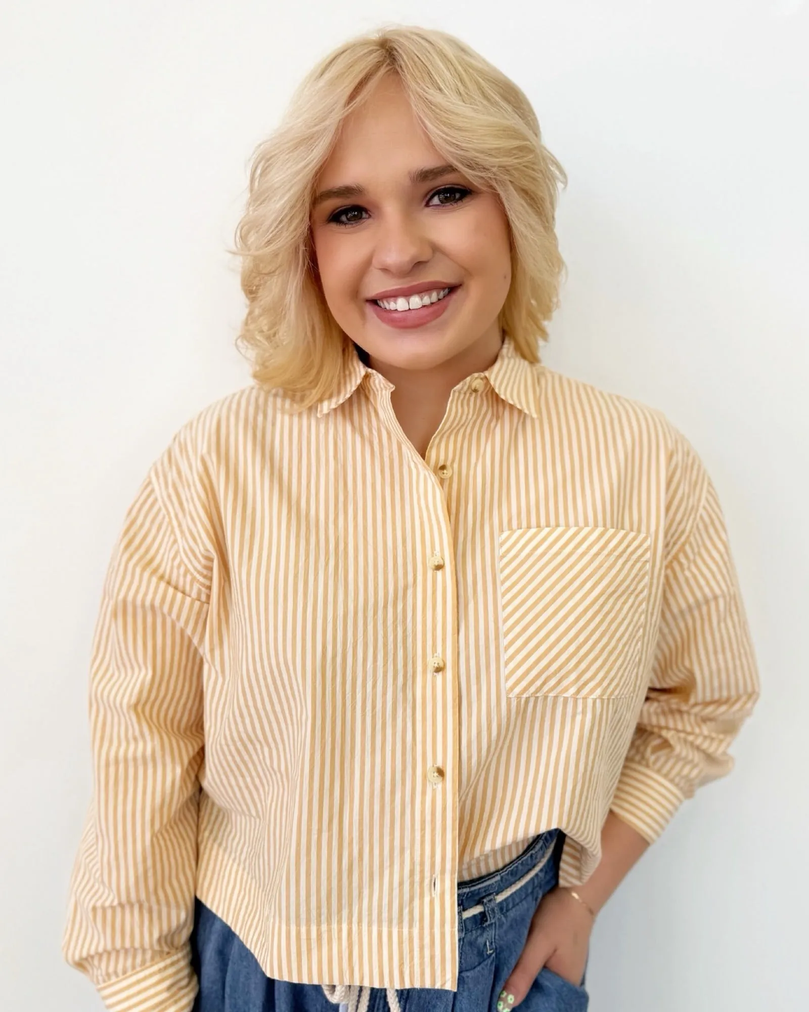 Asia Cropped Button Down