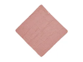 Bath cape Wrinkled Cotton 75x75cm - Rosewood