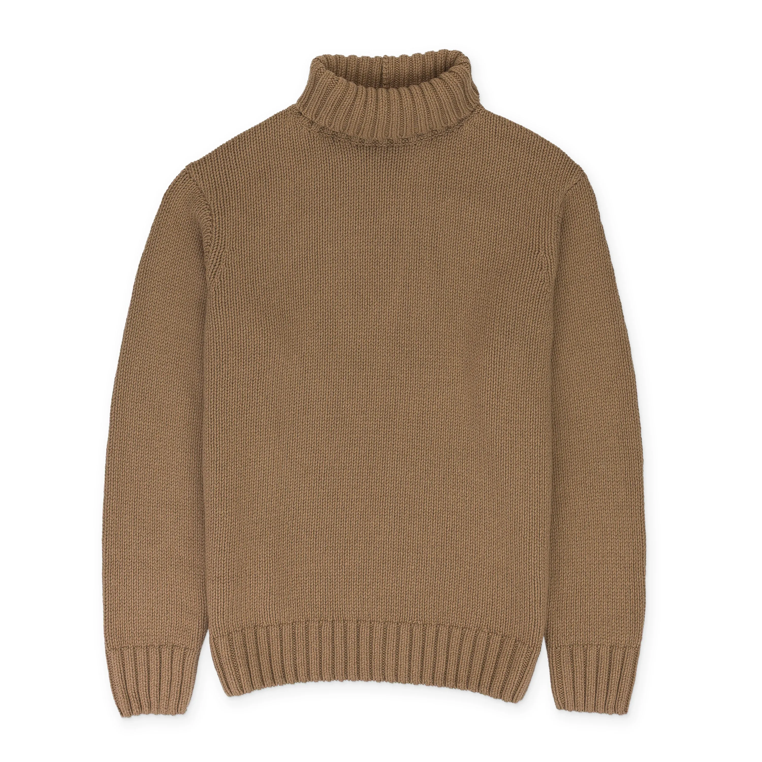 BEIGE ARCHIVE TURTLENECK PULLOVER CAMEL SWEATER