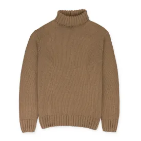 BEIGE ARCHIVE TURTLENECK PULLOVER CAMEL SWEATER