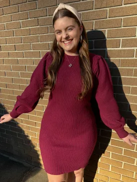 Berry Crush Sweater Dress