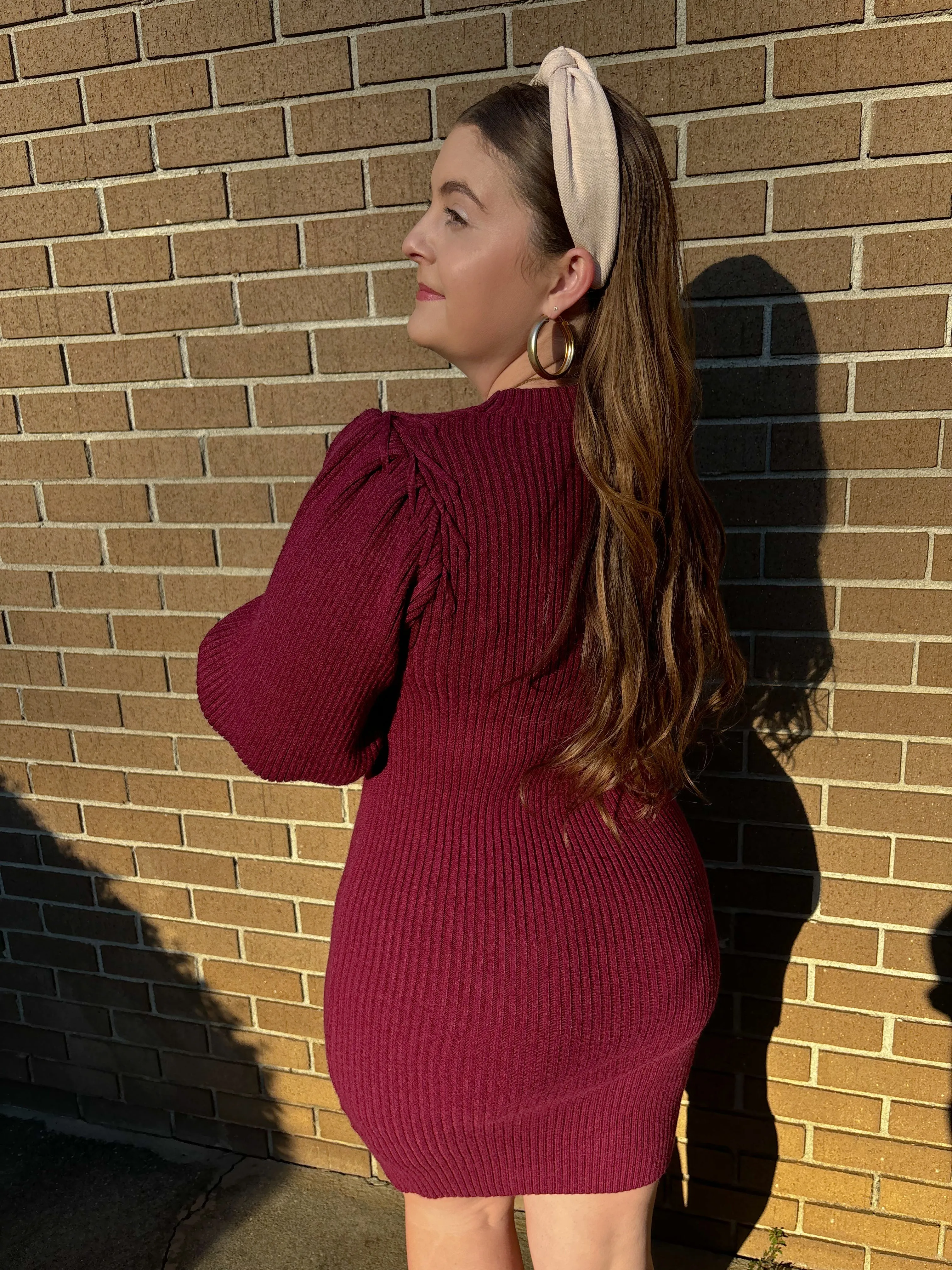 Berry Crush Sweater Dress