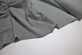 Breton Stripes 0.3cm- Cotton Jersey, black