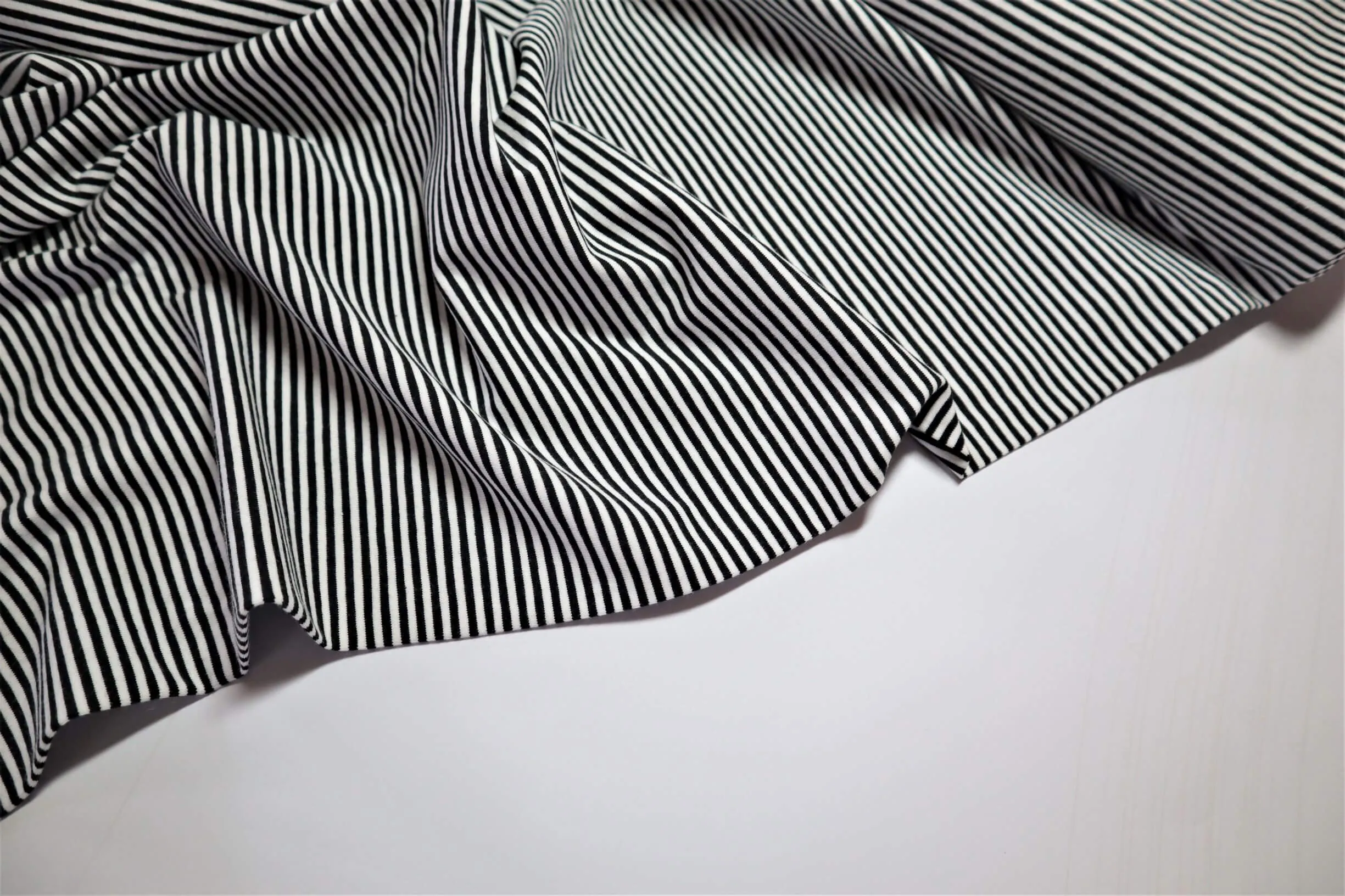 Breton Stripes 0.3cm- Cotton Jersey, black