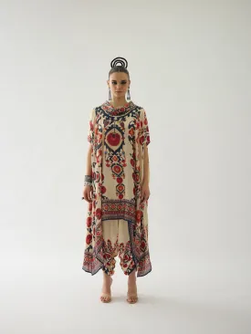 Bukhara Maroon Caprice Cape