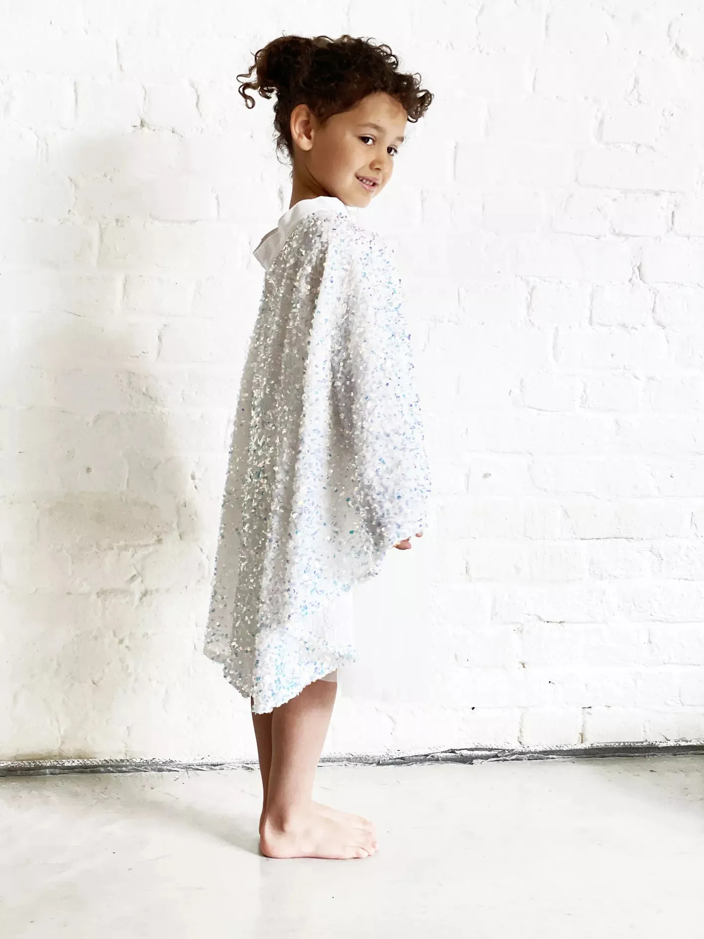 Cape Dress Up - Whitesnow Sequin Cape