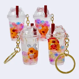 Capybara Boba Bubbles Floaty Keychain (Assorted)