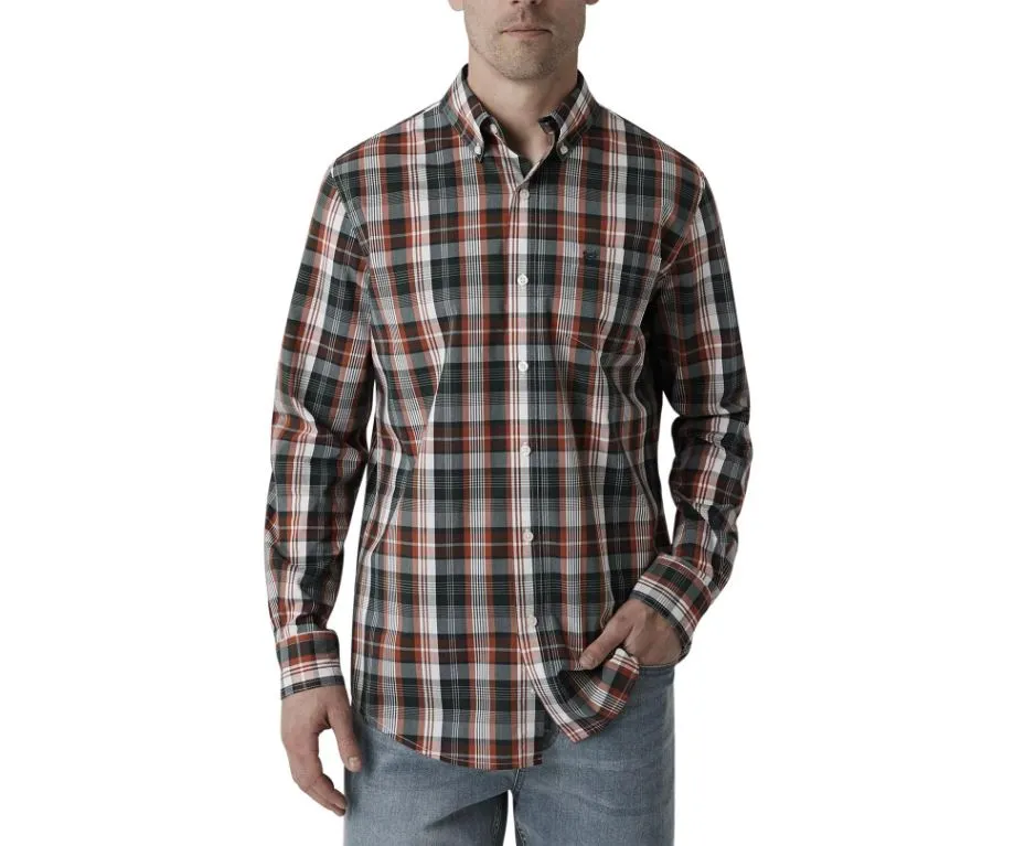 Chaps Mens Sustainable Stretch Long Sleeve Button Down Shirt