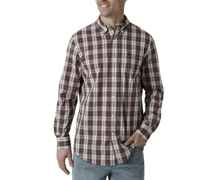 Chaps Mens Sustainable Stretch Long Sleeve Button Down Shirt