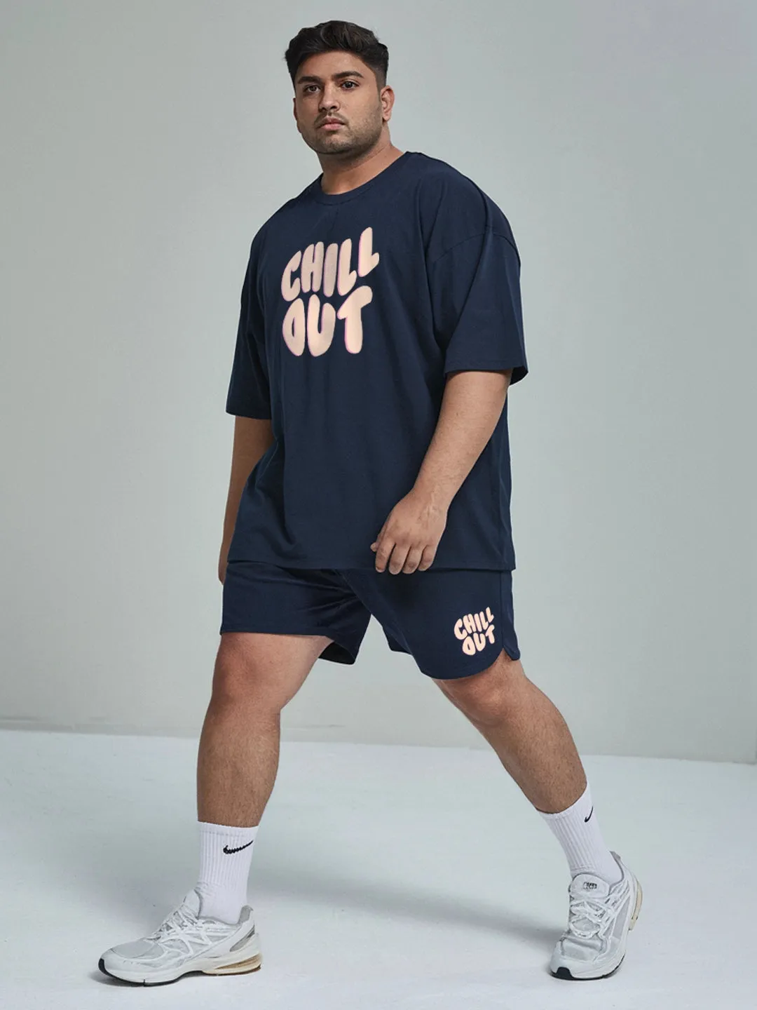 Chill Out Cotton Mens T Shirt and Shorts Combo Set