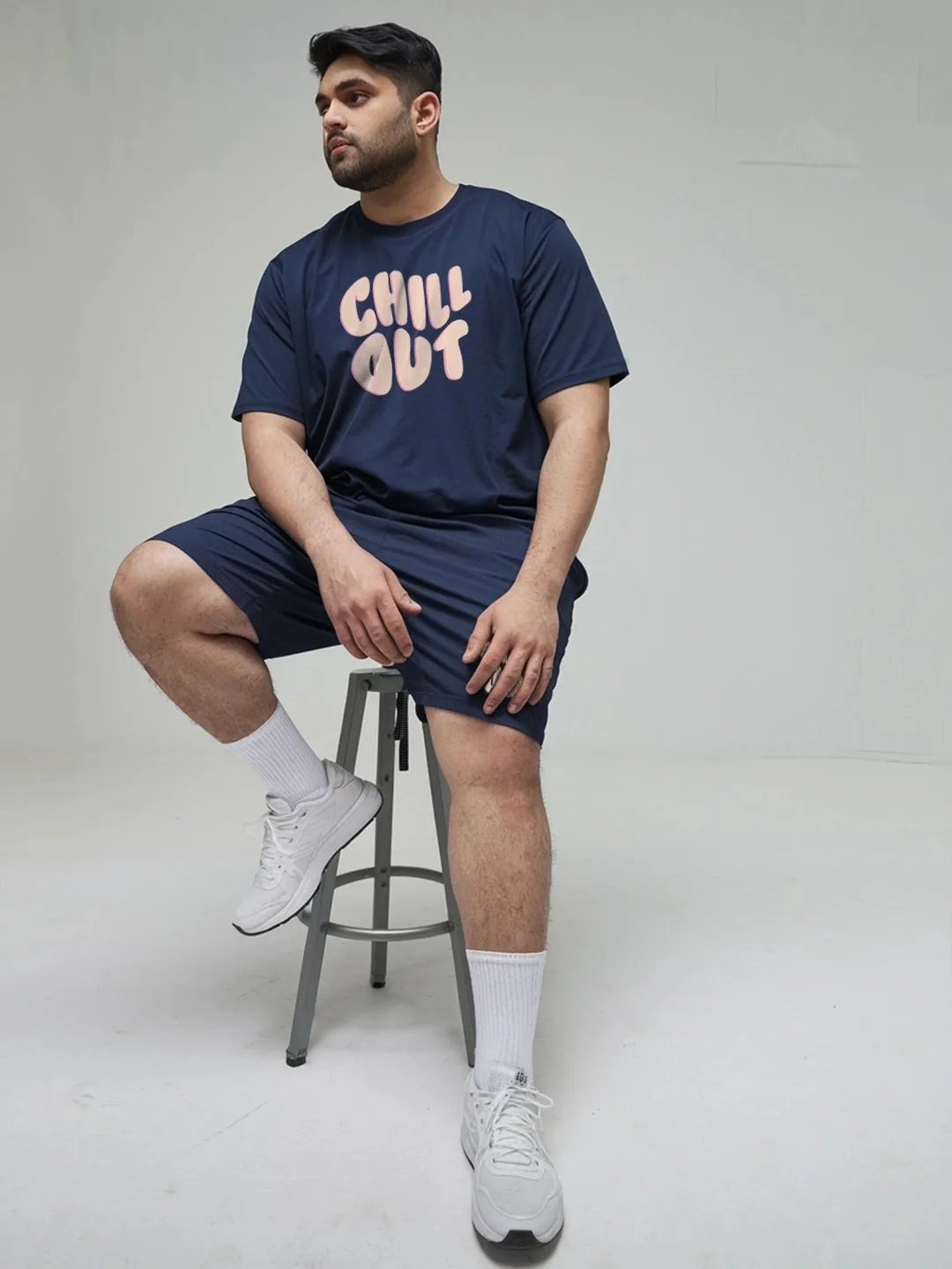 Chill Out Cotton Mens T Shirt and Shorts Combo Set