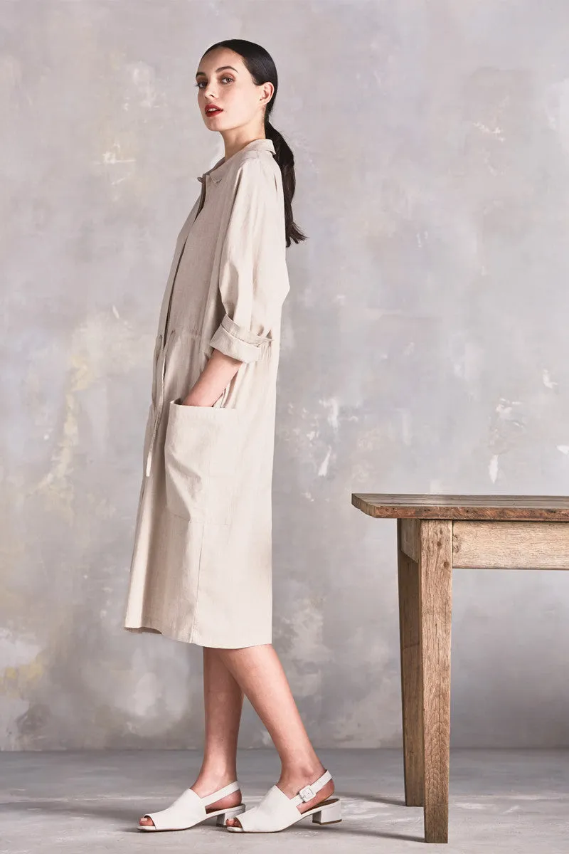 Detour Shirt Dress - Oatmeal