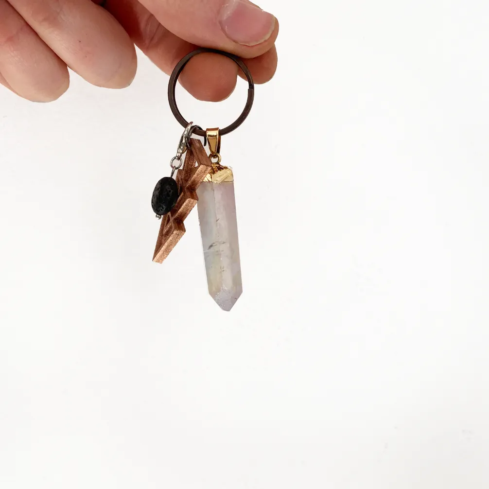 Dipped Crystal Keychain