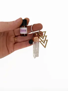 Dipped Crystal Keychain