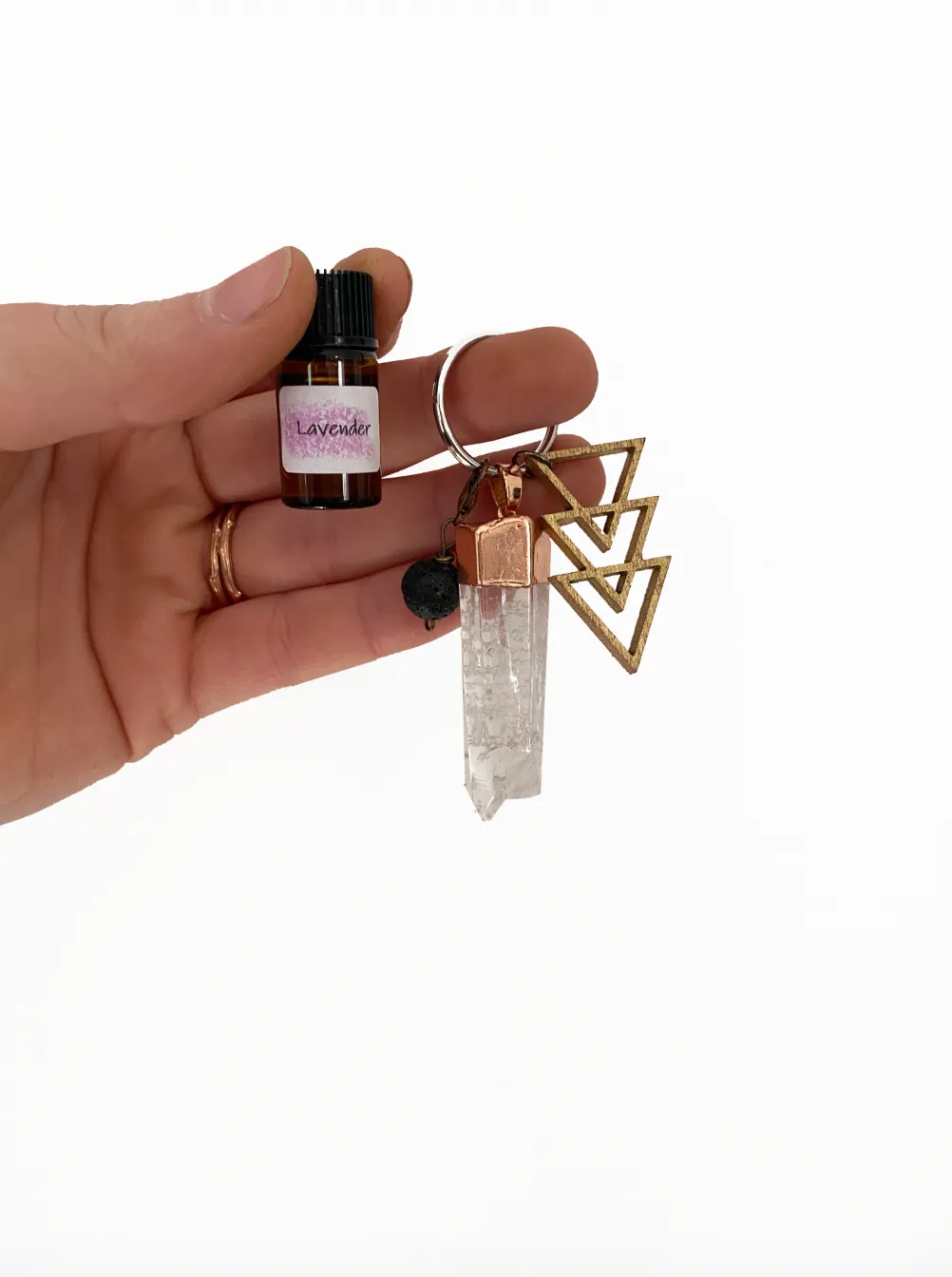 Dipped Crystal Keychain