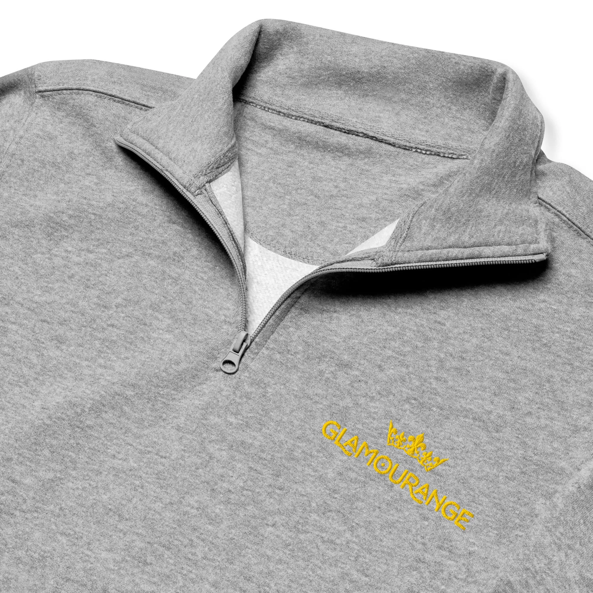 Fleece Pullover Embroidery - Carbon Grey (Glamourange Winter Embroidery Fleece Pullover Collection)