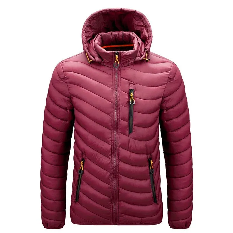 Fleece Slim Waterproof Hooded Parka Coat