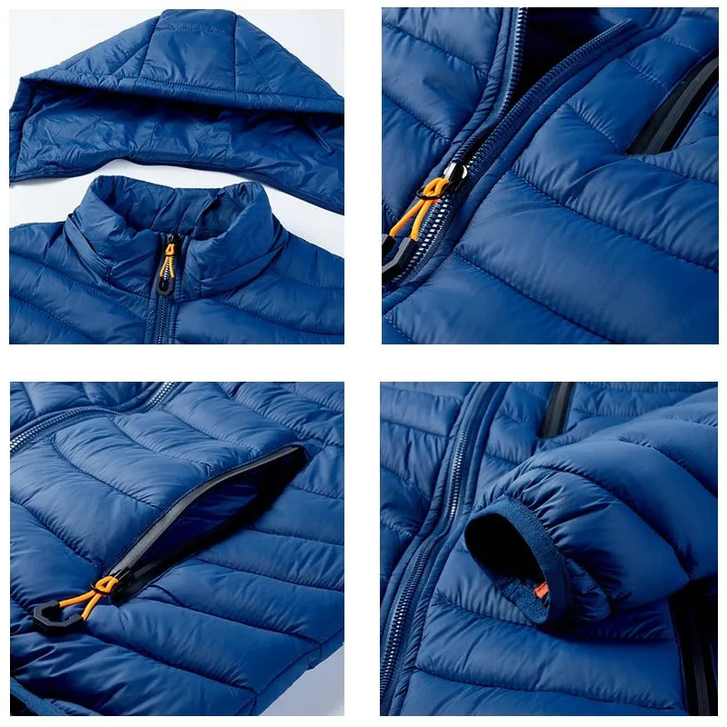 Fleece Slim Waterproof Hooded Parka Coat