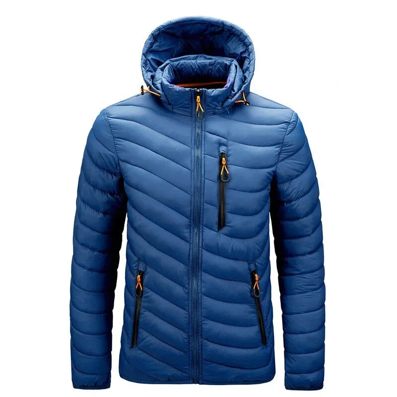 Fleece Slim Waterproof Hooded Parka Coat