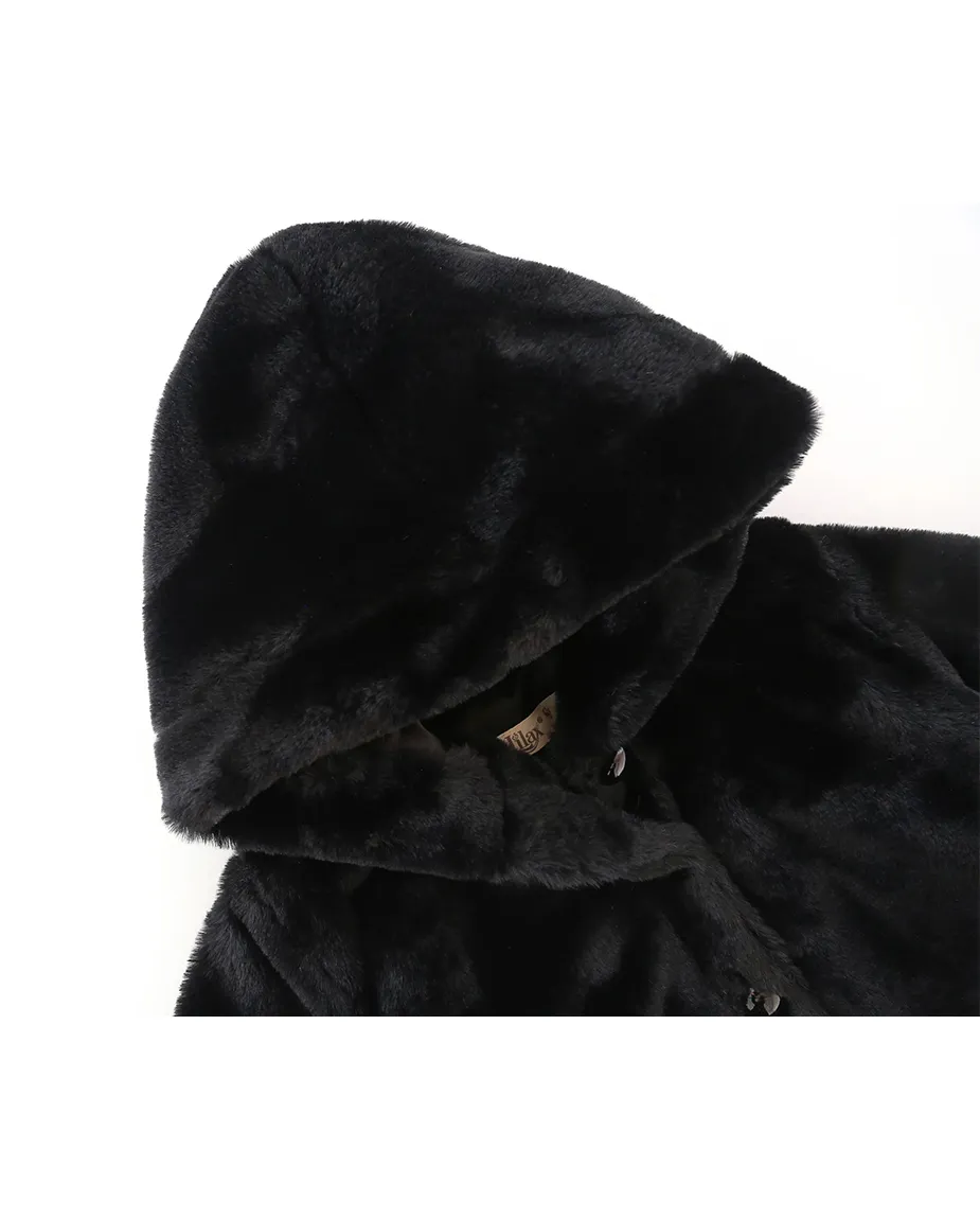 Girl Button Down Hooded Cardigan Jacket