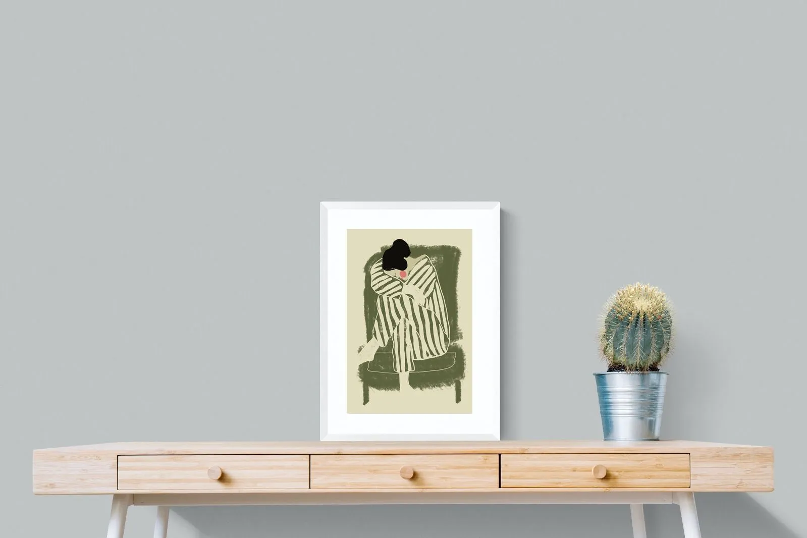Girl in Sage Chair