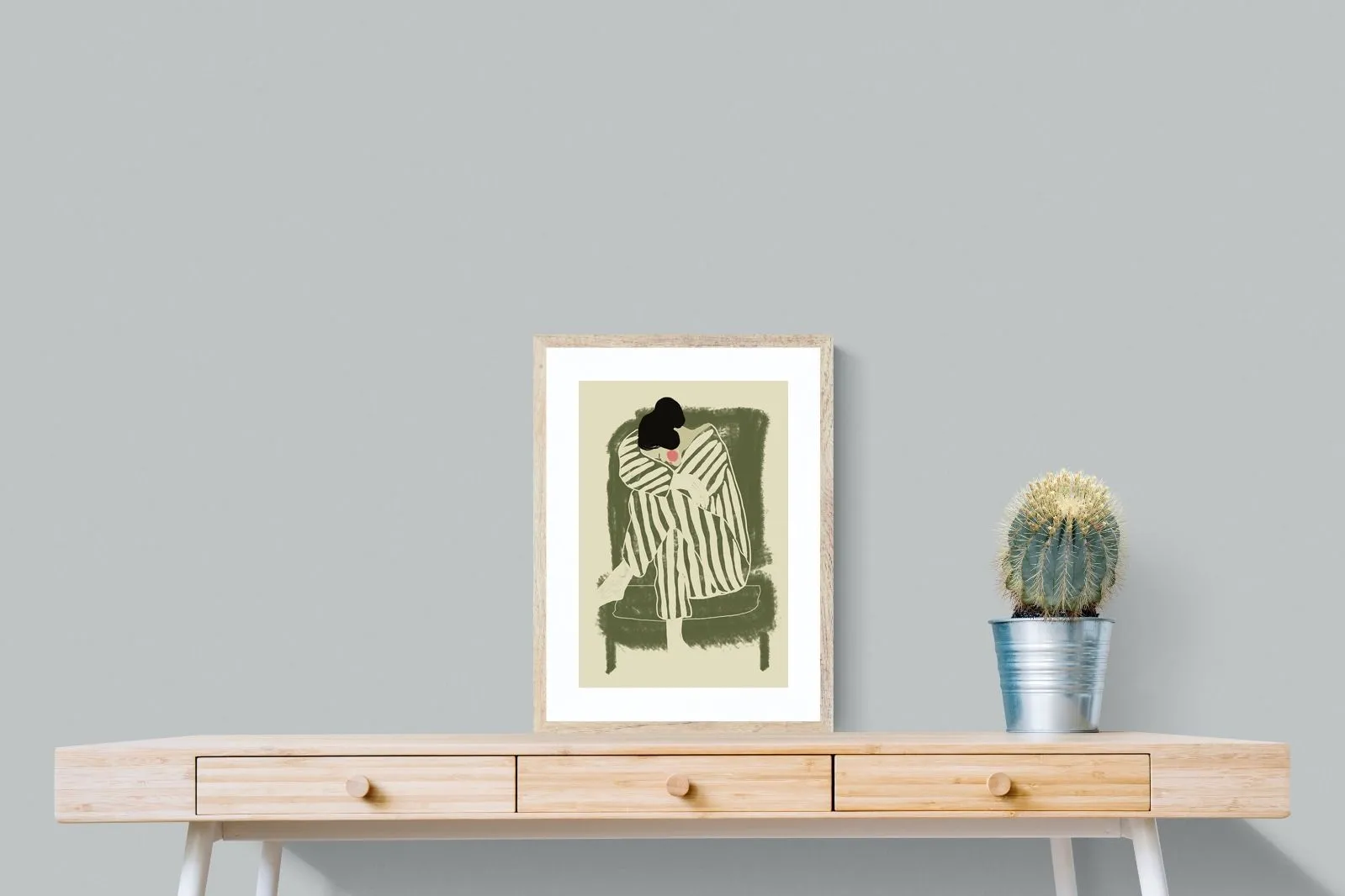 Girl in Sage Chair