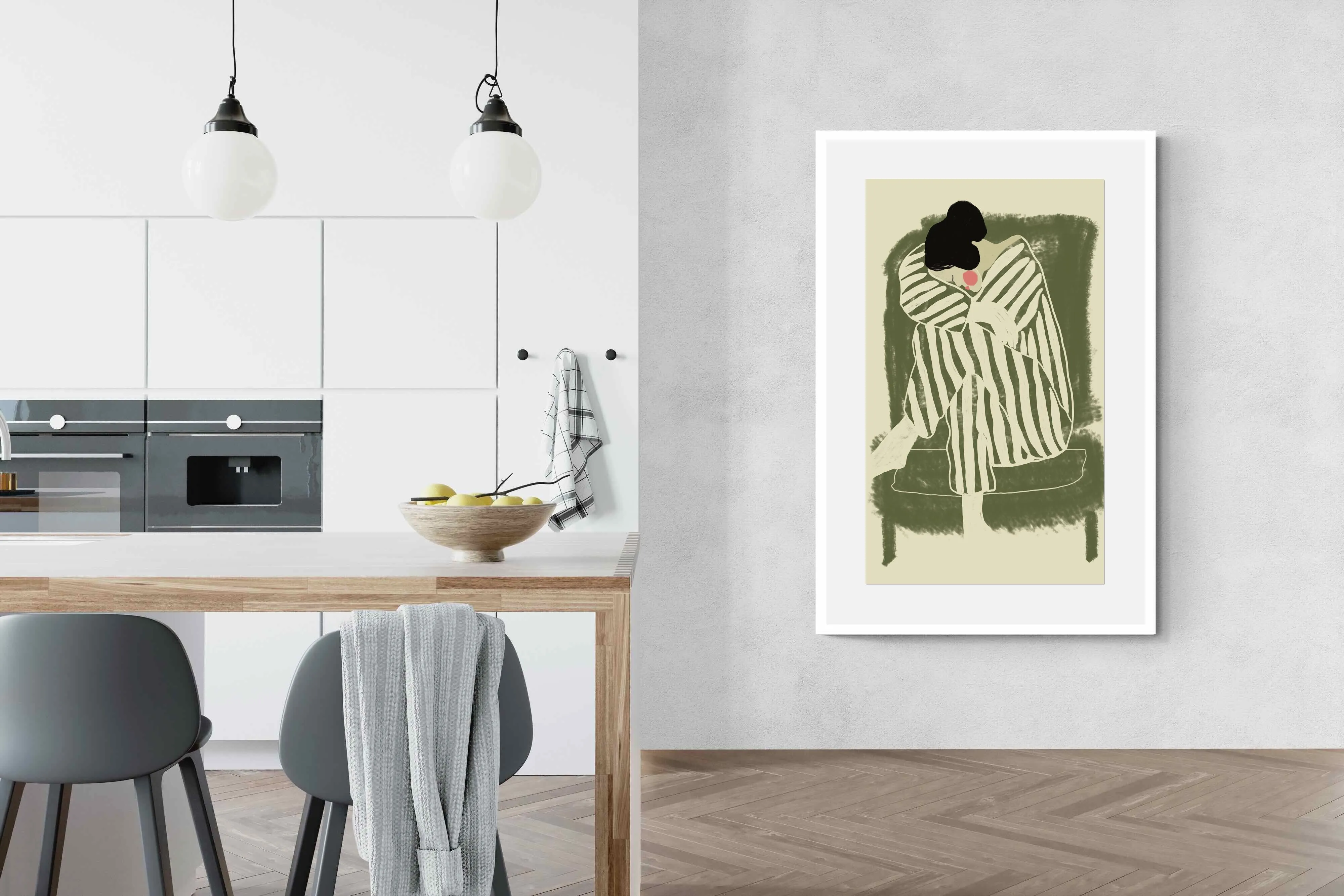 Girl in Sage Chair