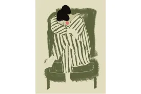 Girl in Sage Chair