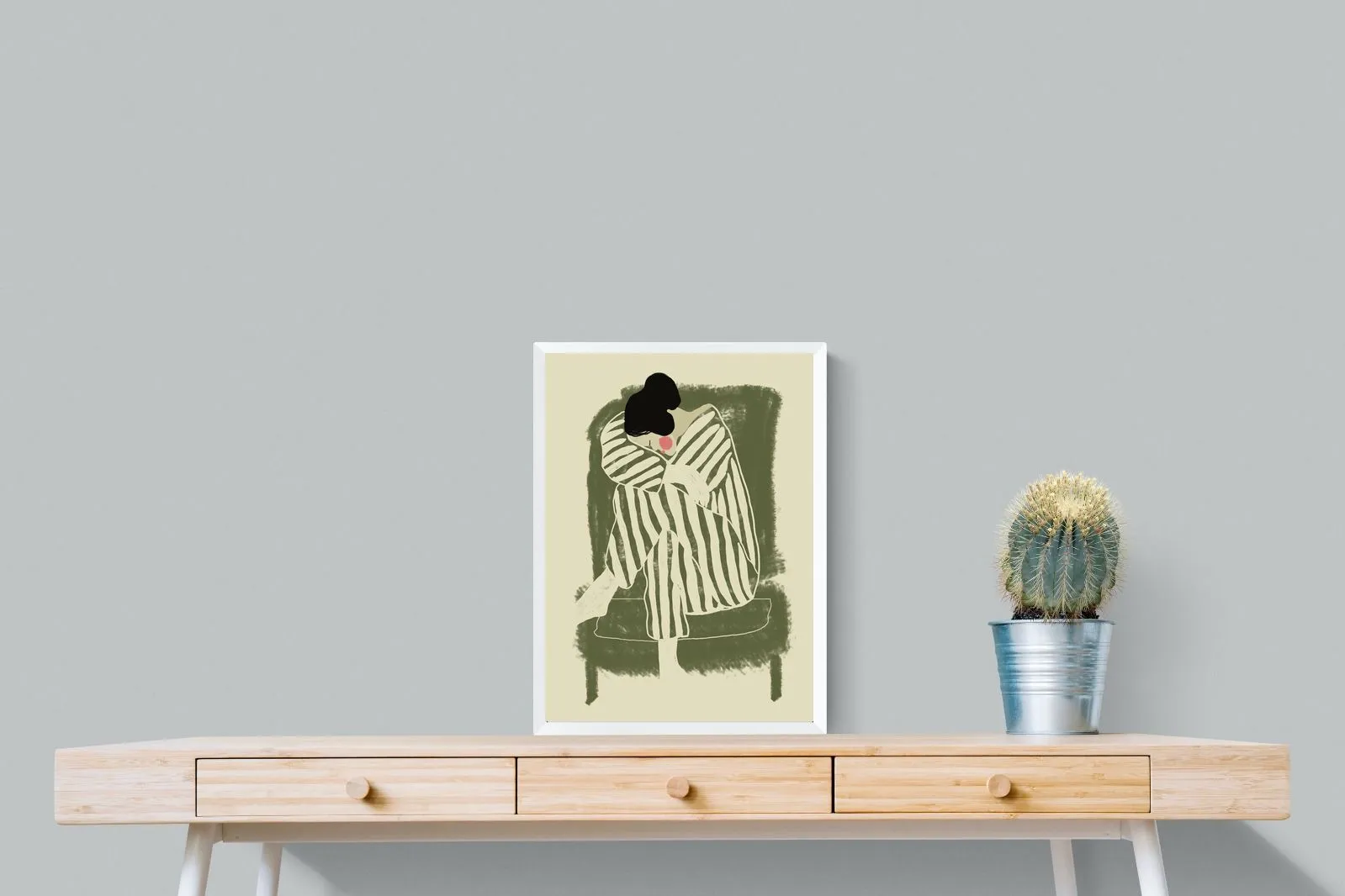 Girl in Sage Chair