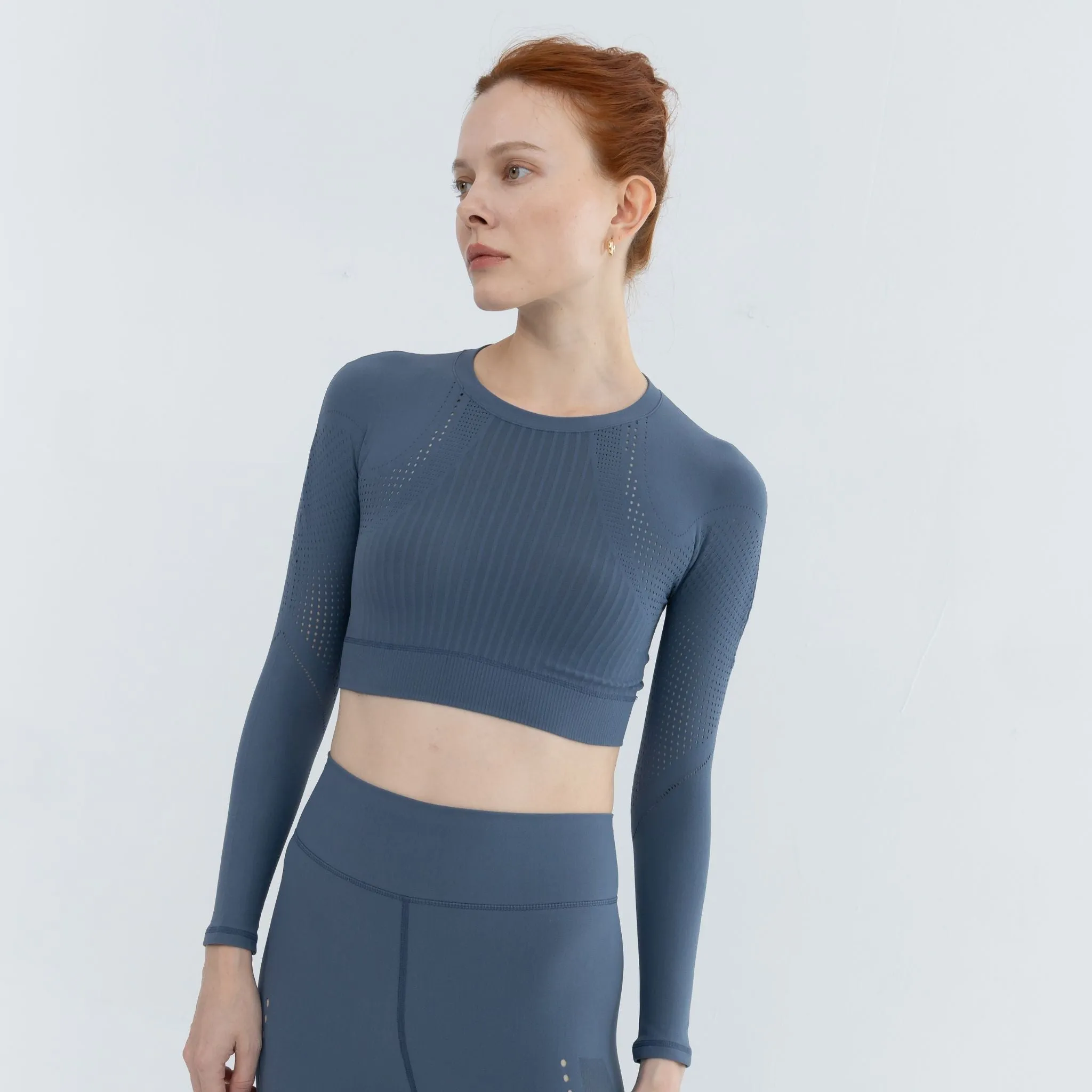 Glimmer Seamless Cropped Pullover- Ultra Short