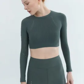Glimmer Seamless Cropped Pullover- Ultra Short