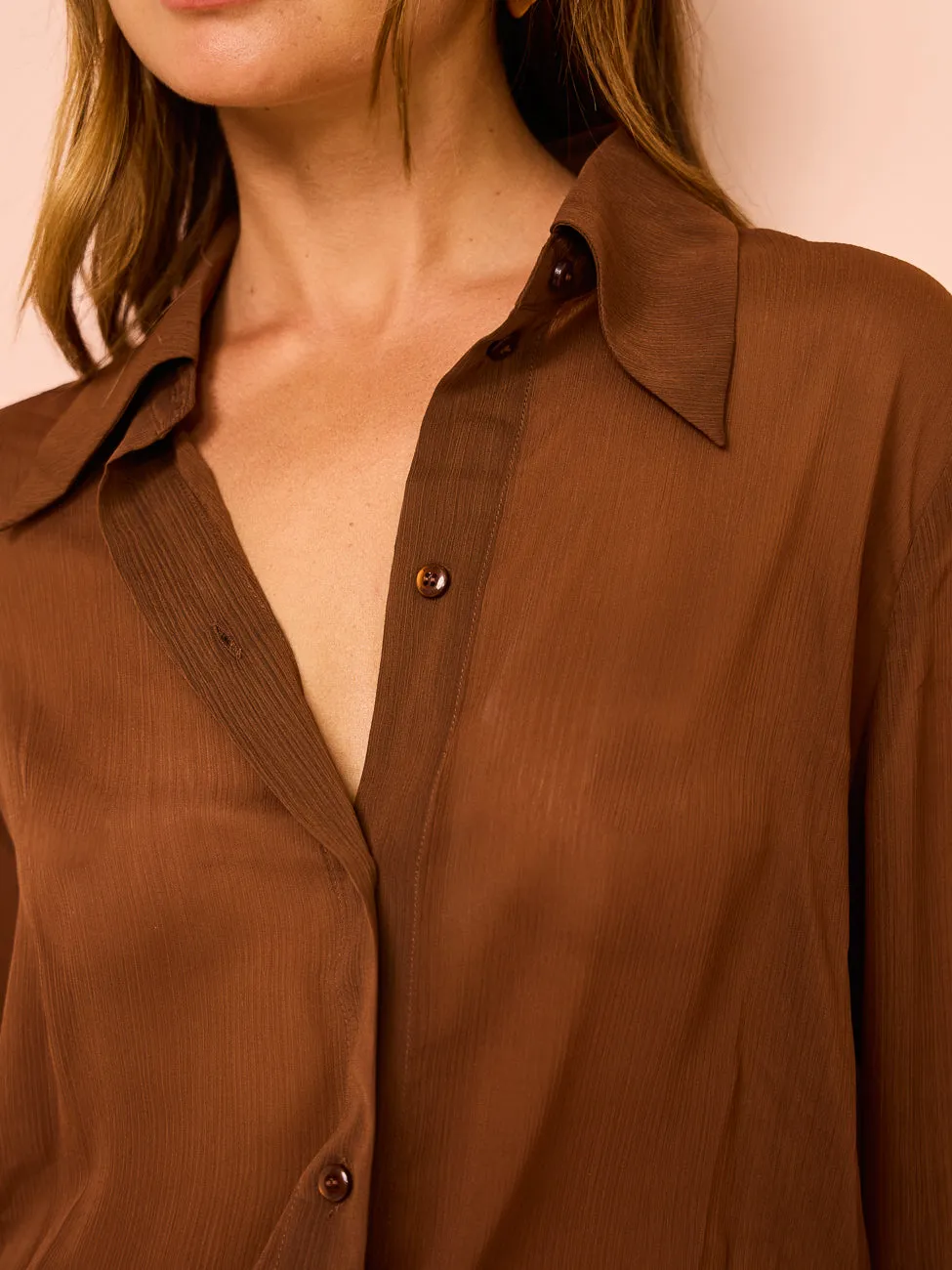 Hansen & Gretel Carlisle Mini Dress in Cacao