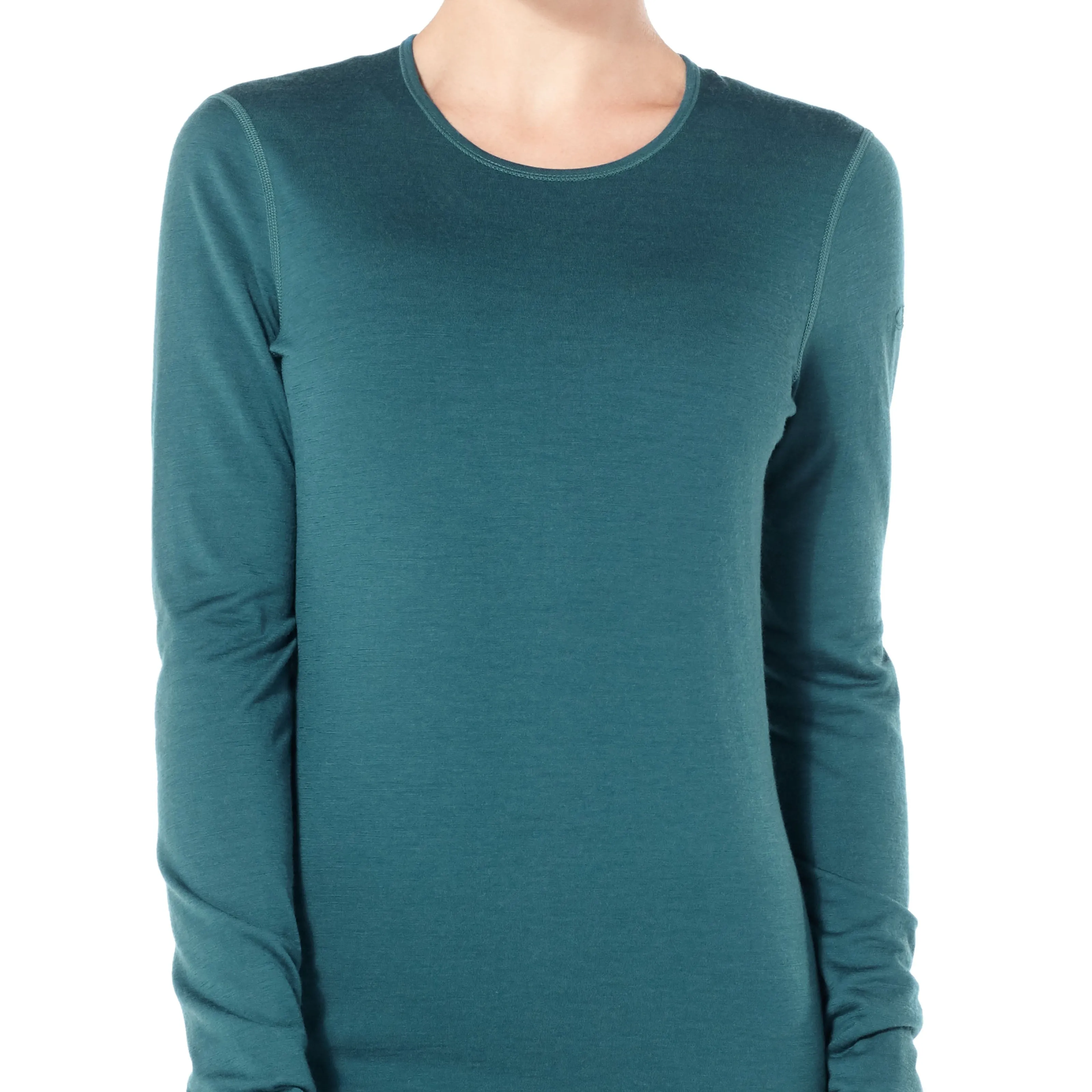 icebreaker Merino Base Layer Women's 200 Oasis Long Sleeve Crewe - Dusty Clay Midnight Navy