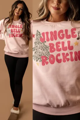 Jingle Bell Rockin' Sweatshirt (Pink) | FINAL SALE