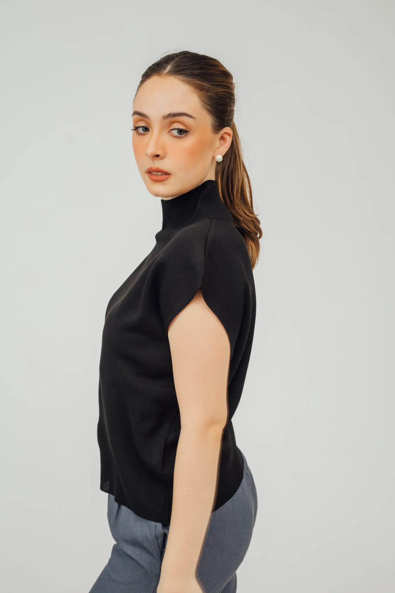 Karlie Turtleneck Knit Top