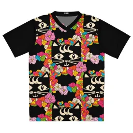 MAGICAT black - Recycled unisex sports jersey