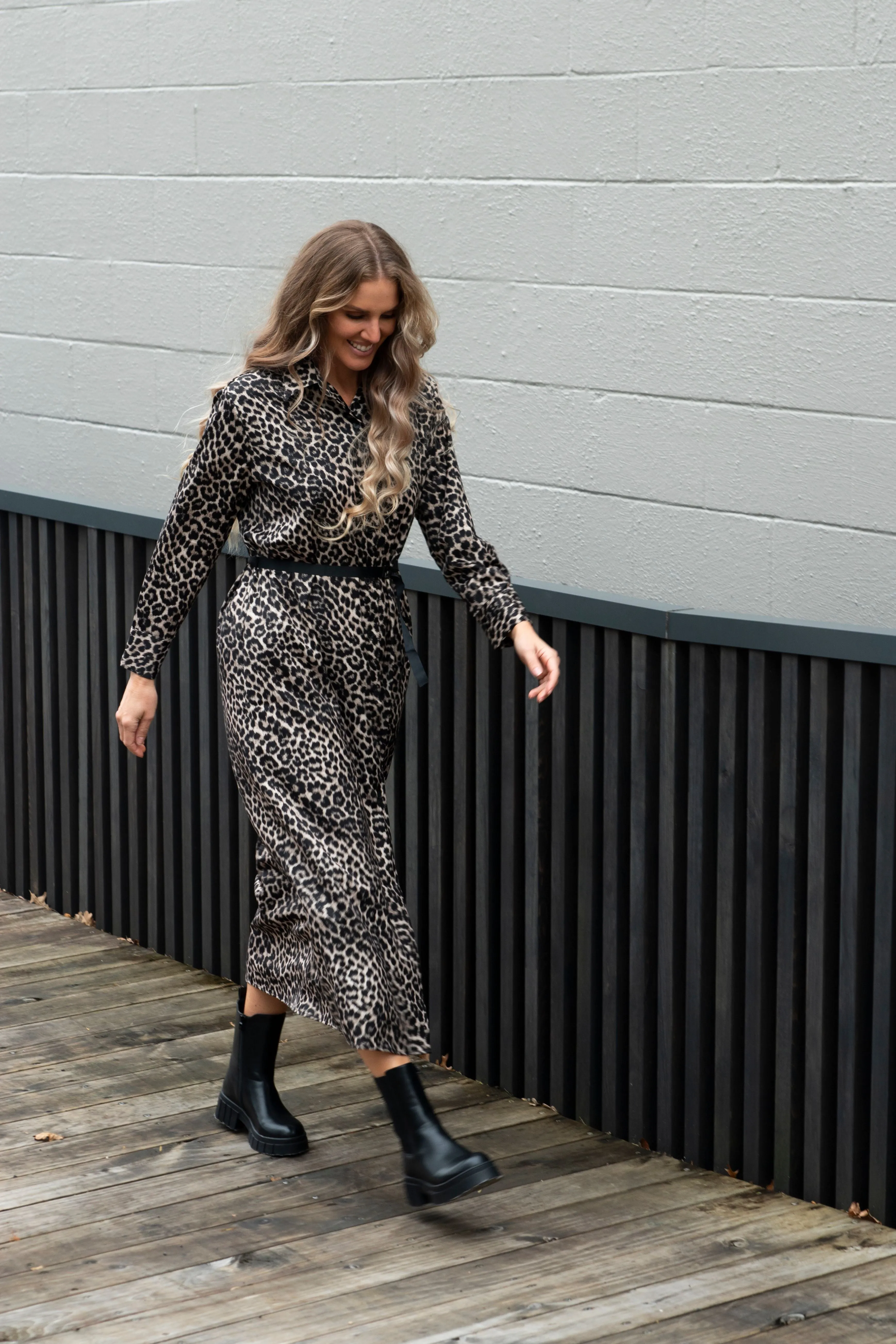 Maya Dress - Purrfect Leopard