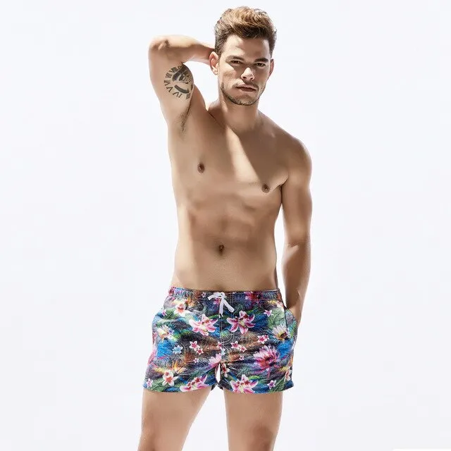 Men Swimwear Swim Shorts Breathable