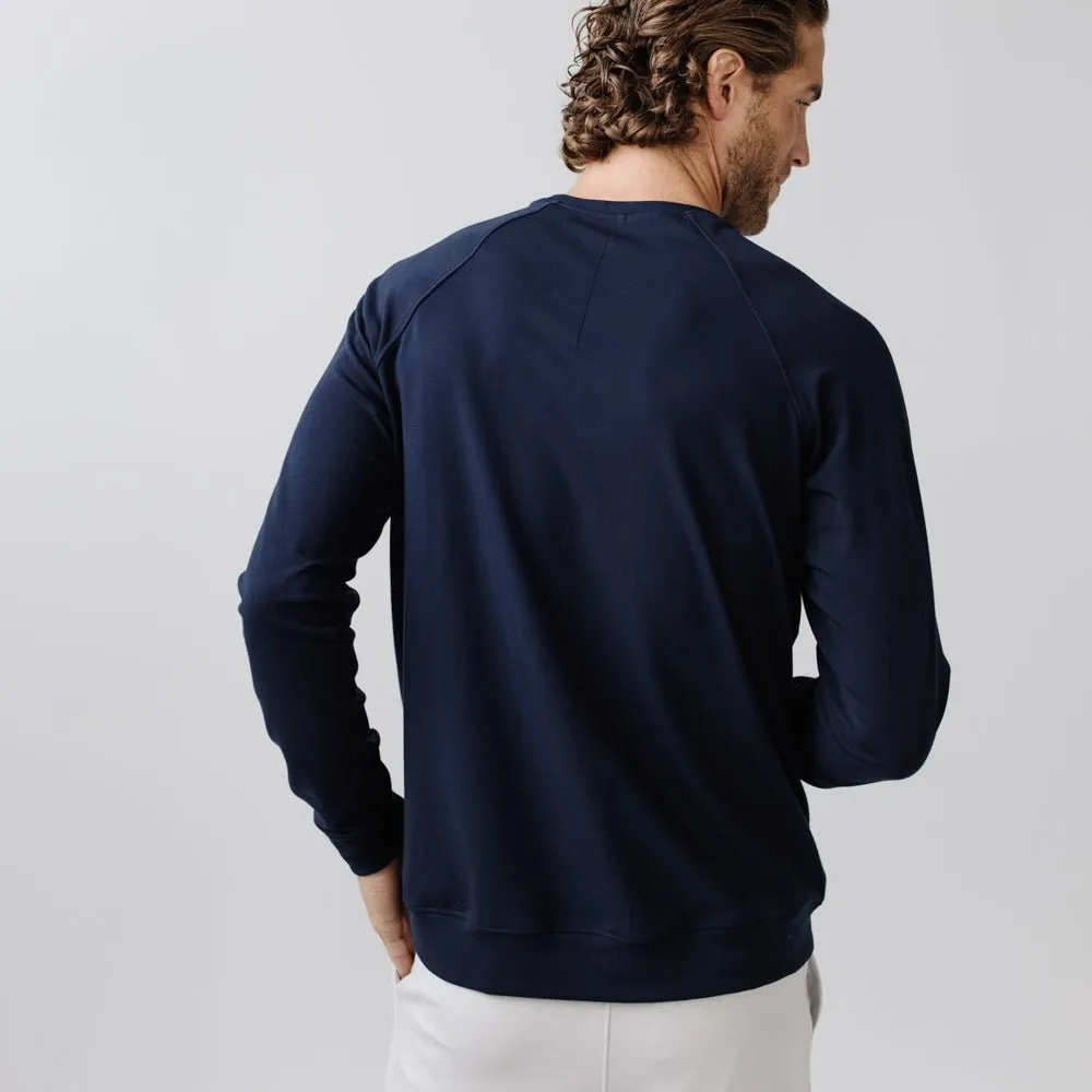 Men's Brushed Bamboo Pullover Crew