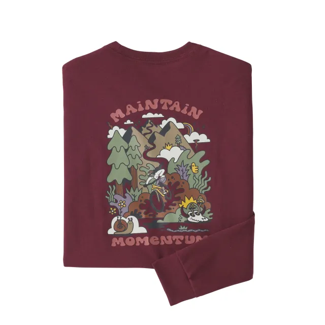 Mens Long-sleeved Maintain Momentum Pocket Responsibili-tee