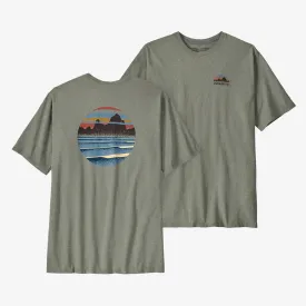 Men's T-shirt Skyline Stencil Responsibili Patagonia, green