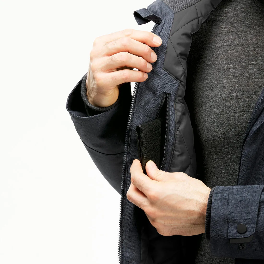 Men’s Waterproof Winter Hiking Jacket SH100 X-Warm -10°C