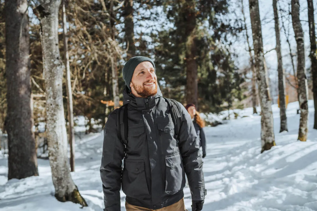 Men’s Waterproof Winter Hiking Jacket SH100 X-Warm -10°C