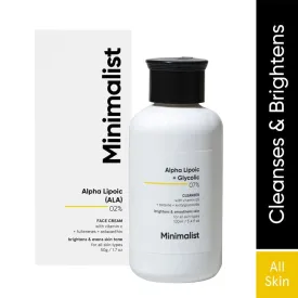 Minimalist Alpha Lipoic  Glycolic 07% Cleanser Brightens & Smoothens Skin 100ml