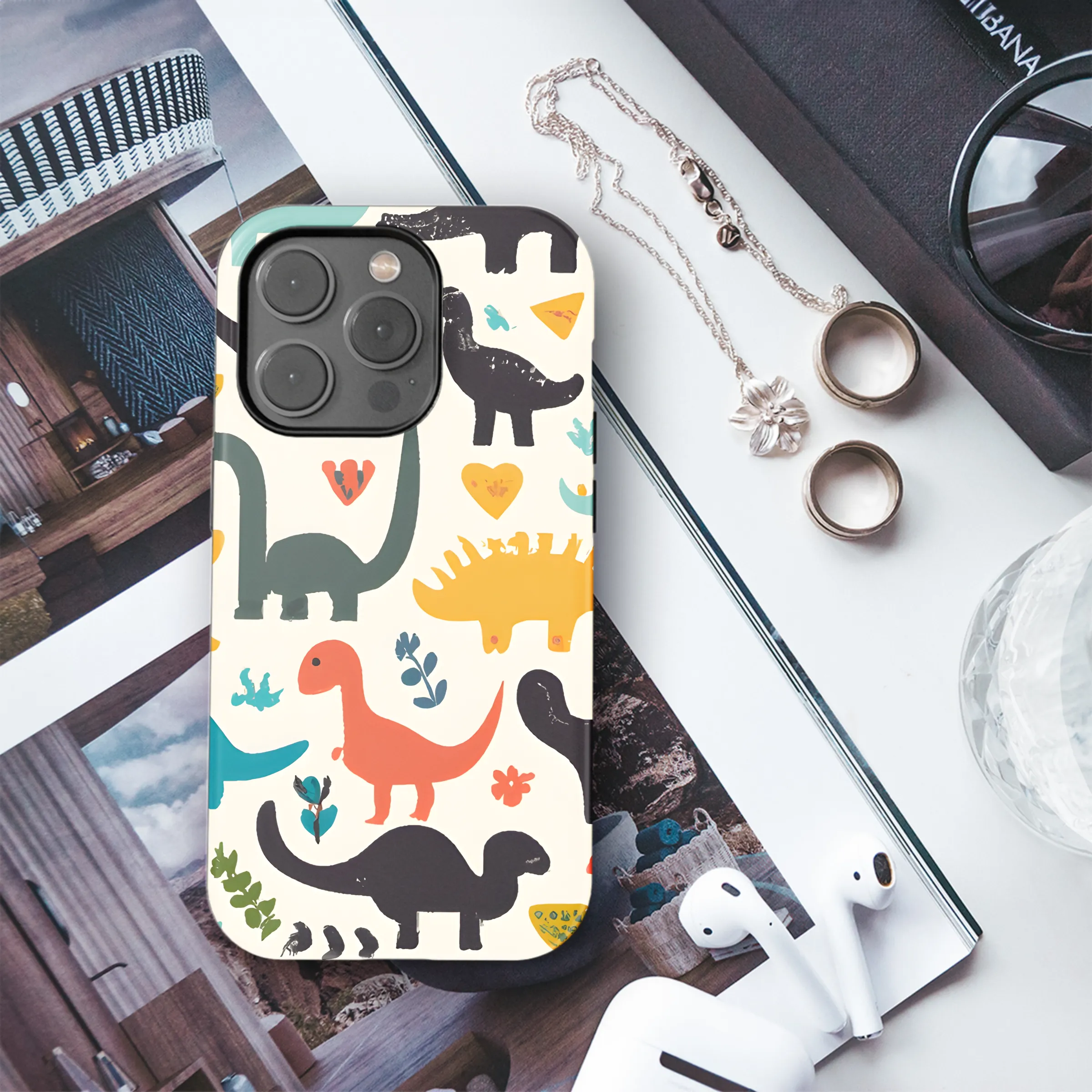 Minimalist Dinosaur Phone Case iPhone Samsung Cover Pixel 2928