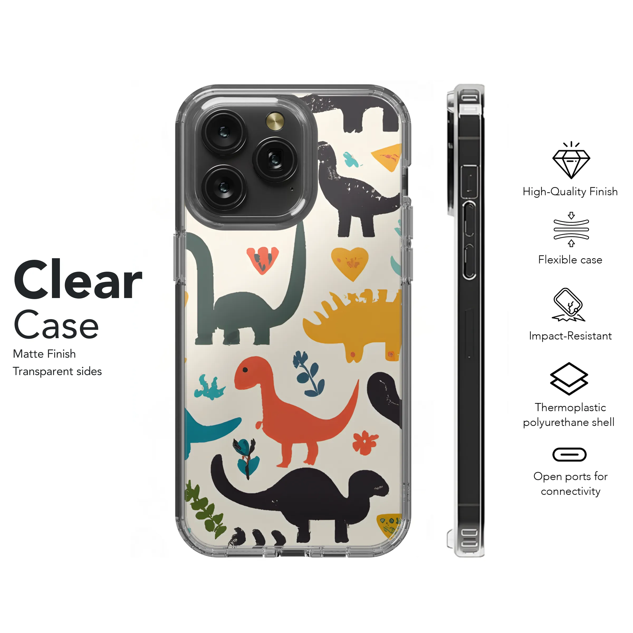 Minimalist Dinosaur Phone Case iPhone Samsung Cover Pixel 2928