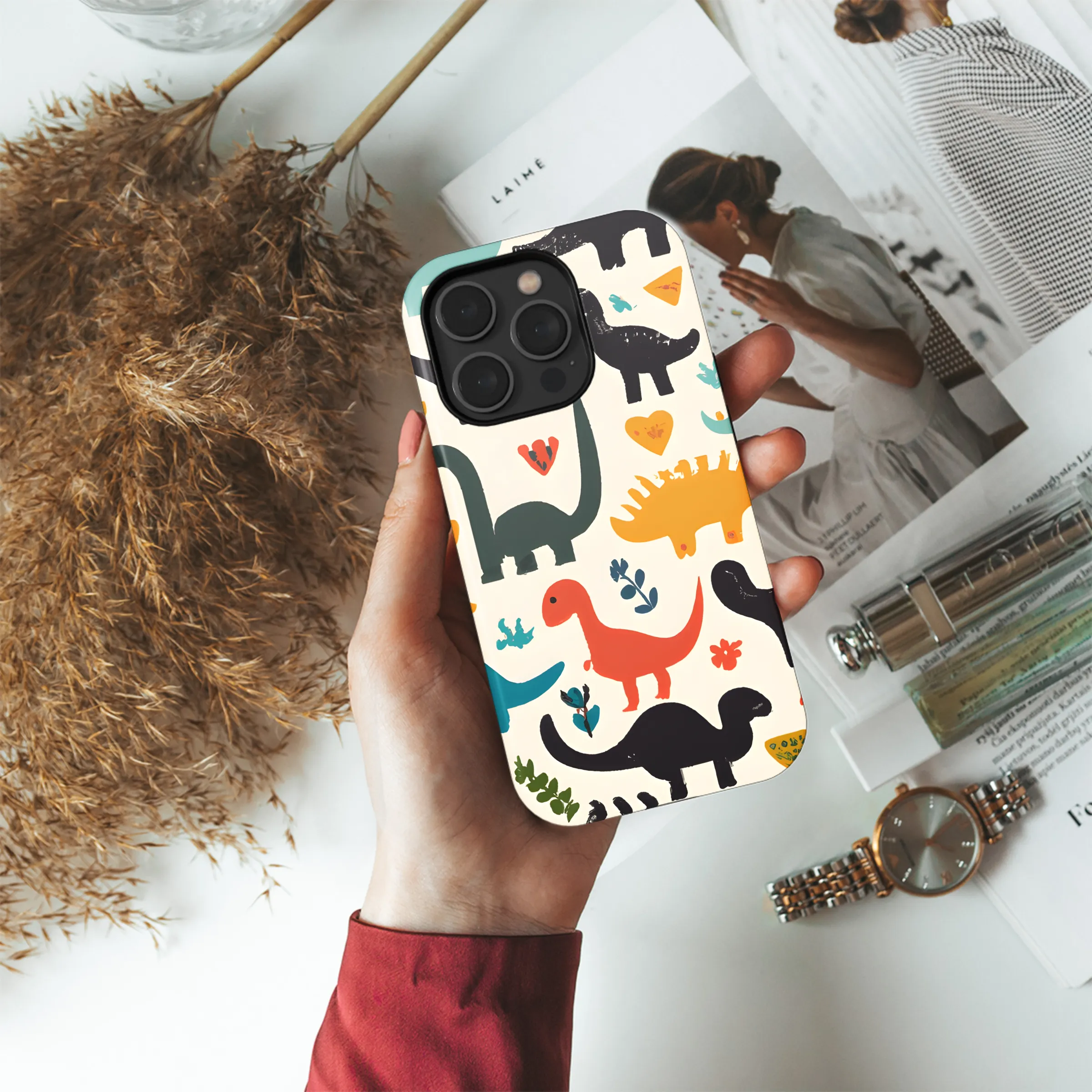 Minimalist Dinosaur Phone Case iPhone Samsung Cover Pixel 2928