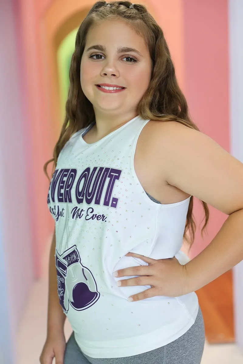 Never Quit Twist and Tie Tank - Special Order